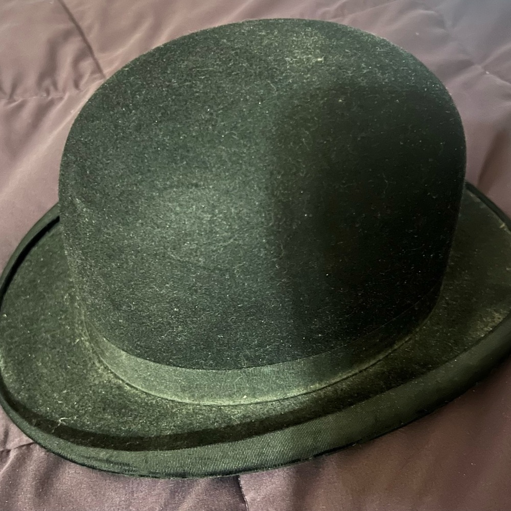 Vintage (50s/60s) English Gentleman’s Pure Fur Bowler Hat (S)